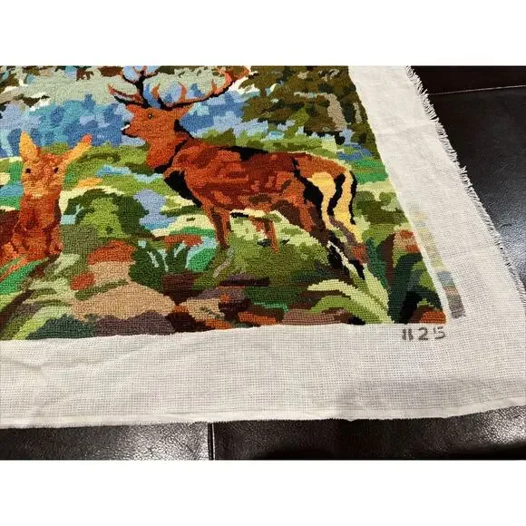 Finished Tapestry Needlepoint Creations MARGOT de Paris Canvas Wool VTG - Picture 3 of 5